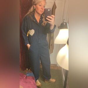 Navy Vintage Boilersuit with Gucci patch